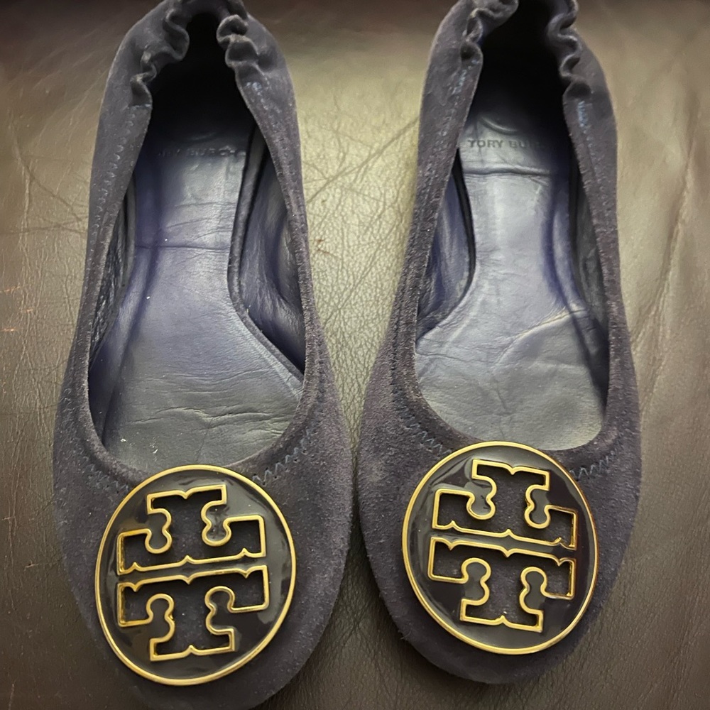 deep purple Tory Burch flats